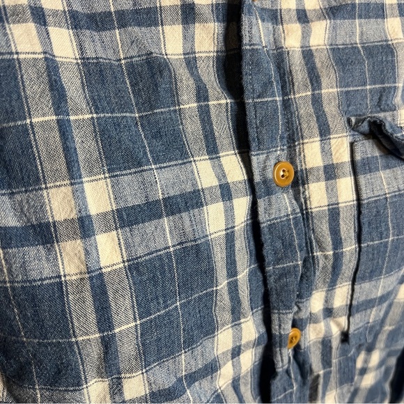 J.Crew Plaid Blue Slim Fit Button Down Cotton Casual Shirt Men's XS - Picture 2 of 5